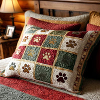 Scarlet Paws Quilted Cushion Cover