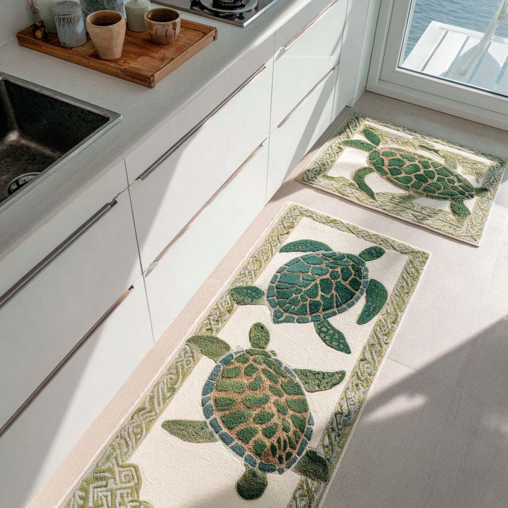 Seagrass Breeze Kitchen Rug Set