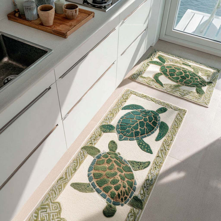 Seagrass Breeze Kitchen Rug Set