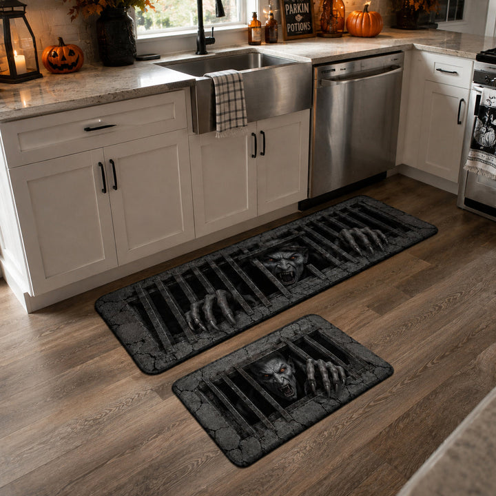 Sewer Howl Kitchen Rug Set