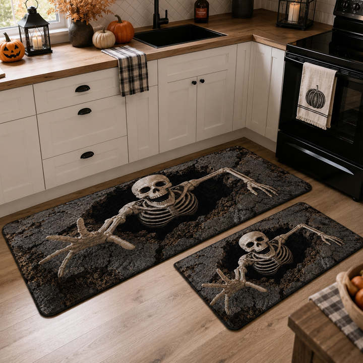 Skeleton Rift Kitchen Rug Set