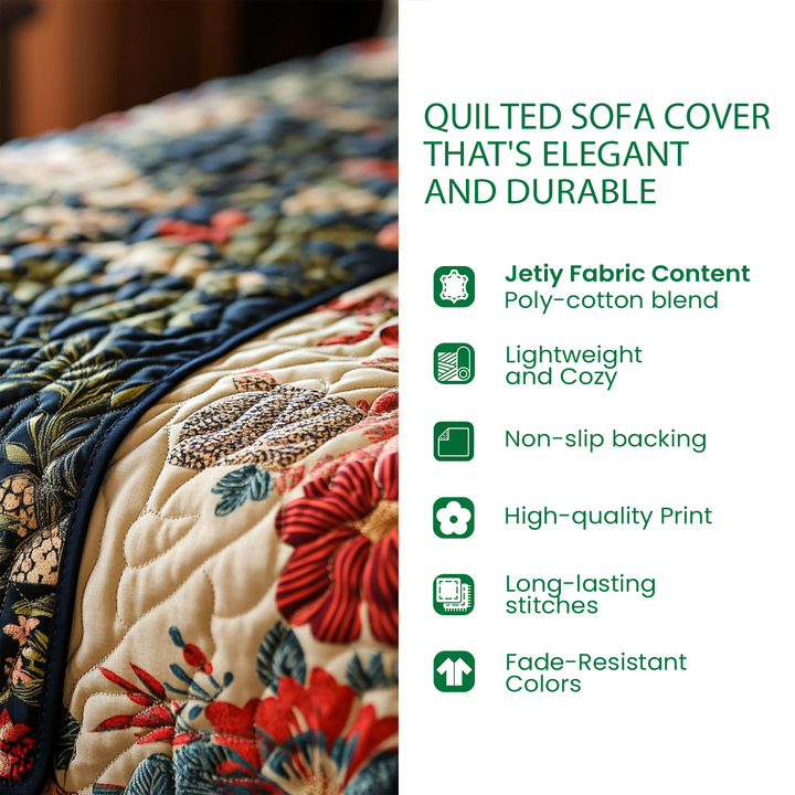 Pet Paw Quilted Sofa Cover