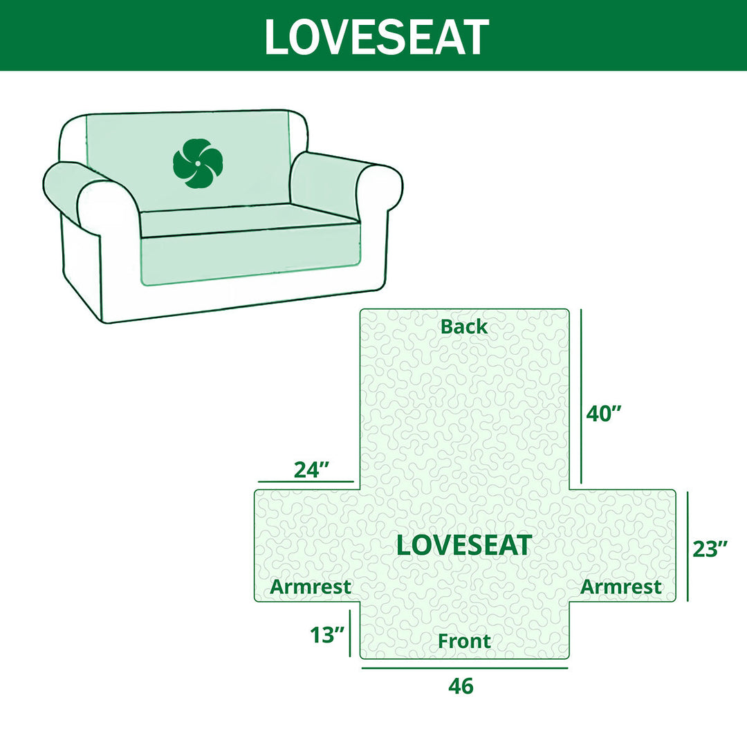 Pet Paw Quilted Sofa Cover