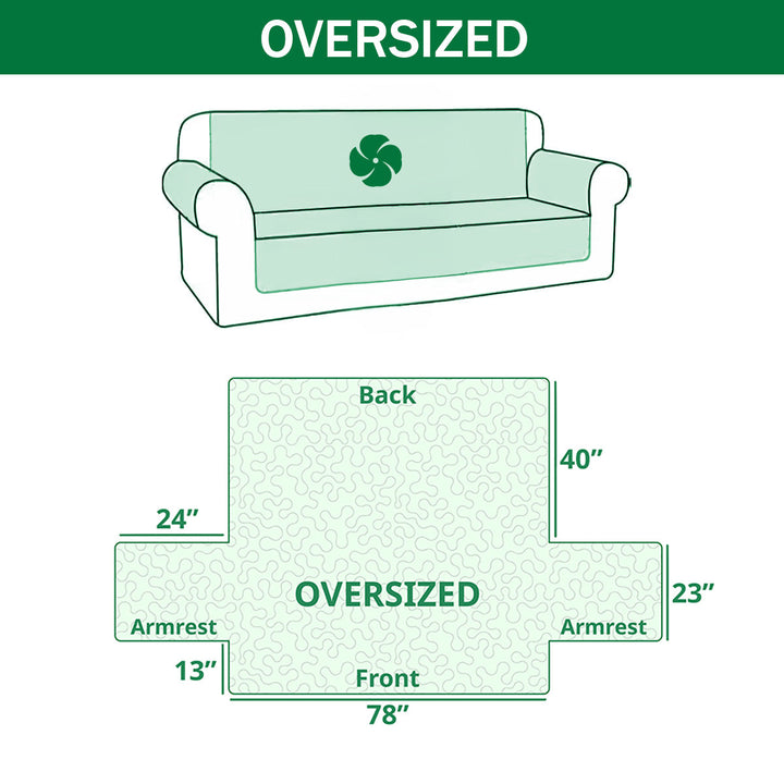 Pet Paw Quilted Sofa Cover