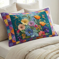 Petal Dream Quilted Cushion Cover