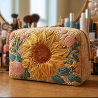 Sunshine Quilted Cosmetic Bag