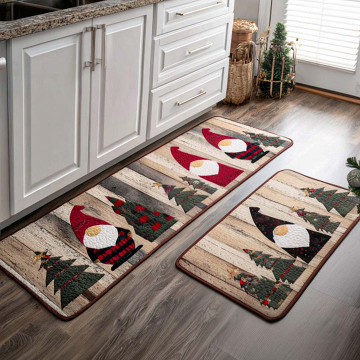 Sparkling Snow Kitchen Rug Set