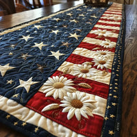 Star Spangled Beauty Quilted Table Runner