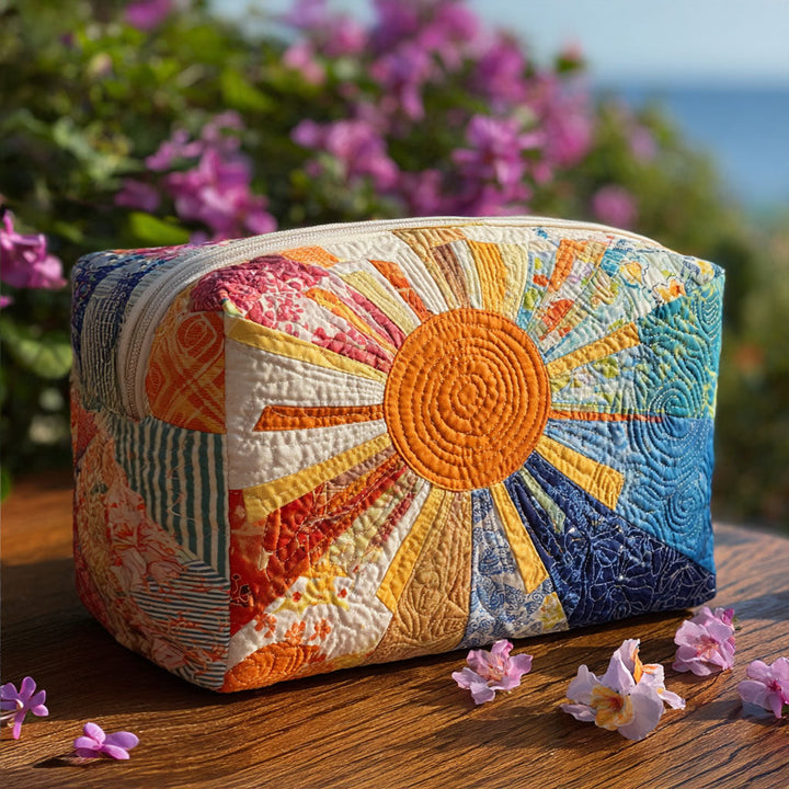Sunny Beam Quilted Cosmetic Bag