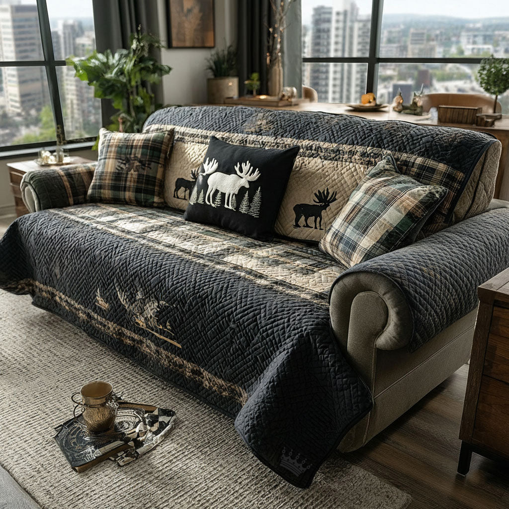 Timberline Haven Quilted Sofa Cover