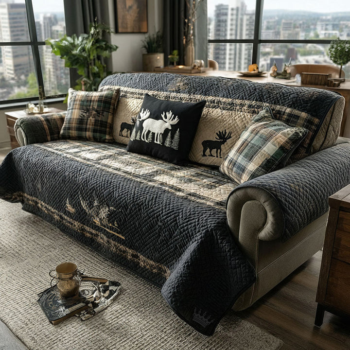 Timberline Haven Quilted Sofa Cover