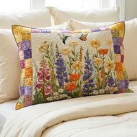 Timeless Floral Quilted Cushion Cover