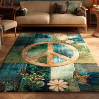 Serene Meadow Quilted Area Rug