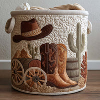 Western Spirit Quilted Laundry Basket