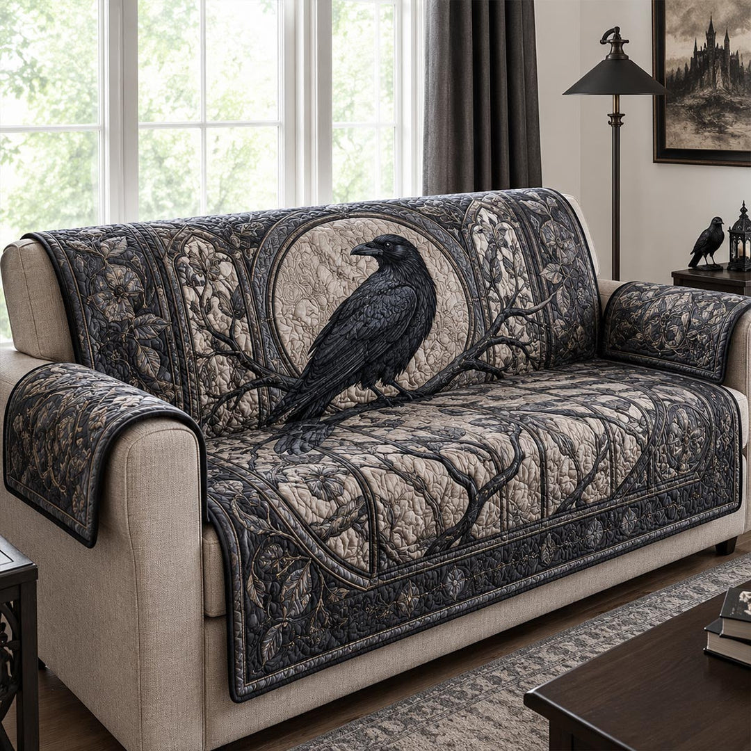 Witch Landing Quilted Sofa Cover