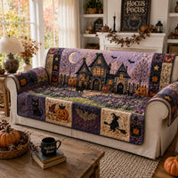Witching Village Quilted Sofa Cover