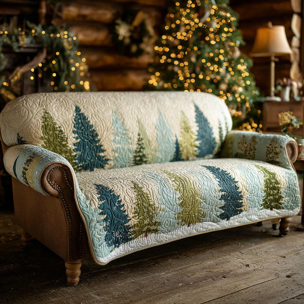 Woodland Peace Quilted Sofa Cover