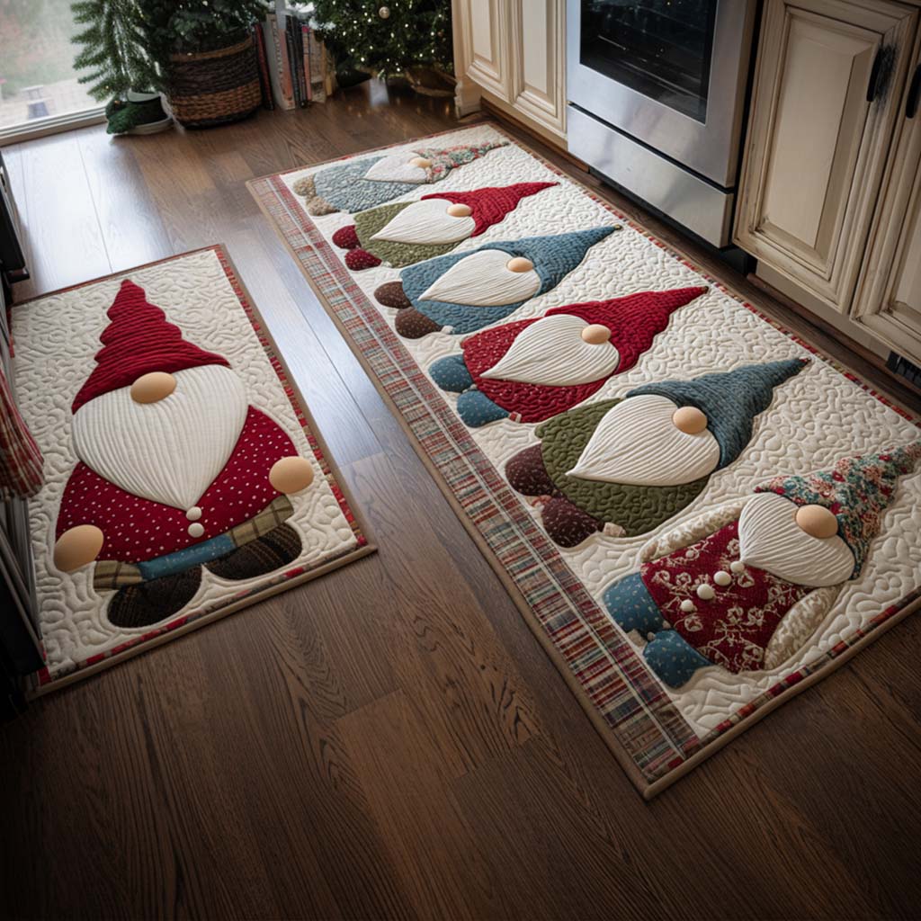 Yule Vibes Kitchen Rug Set