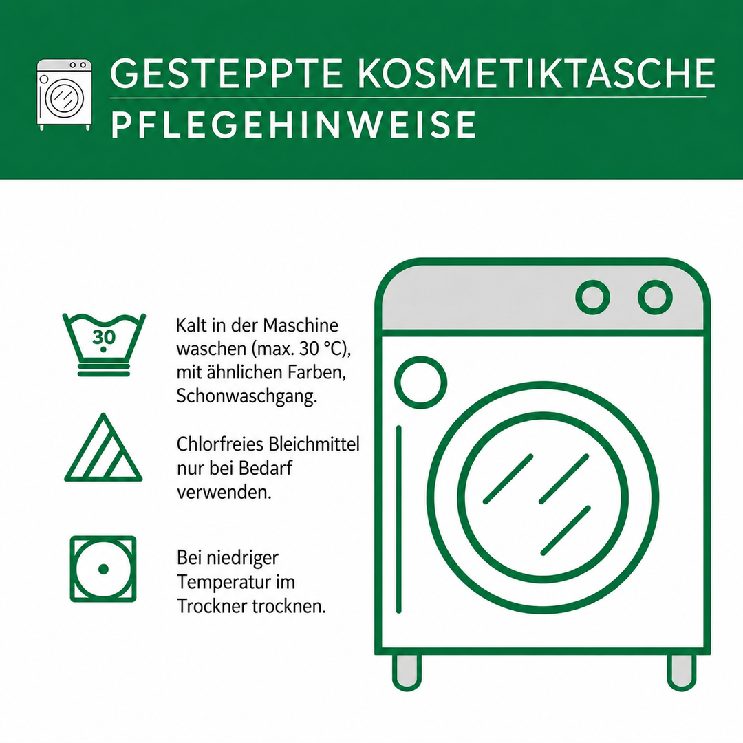 Holiday Sentinel Quilted Cosmetic Bag
