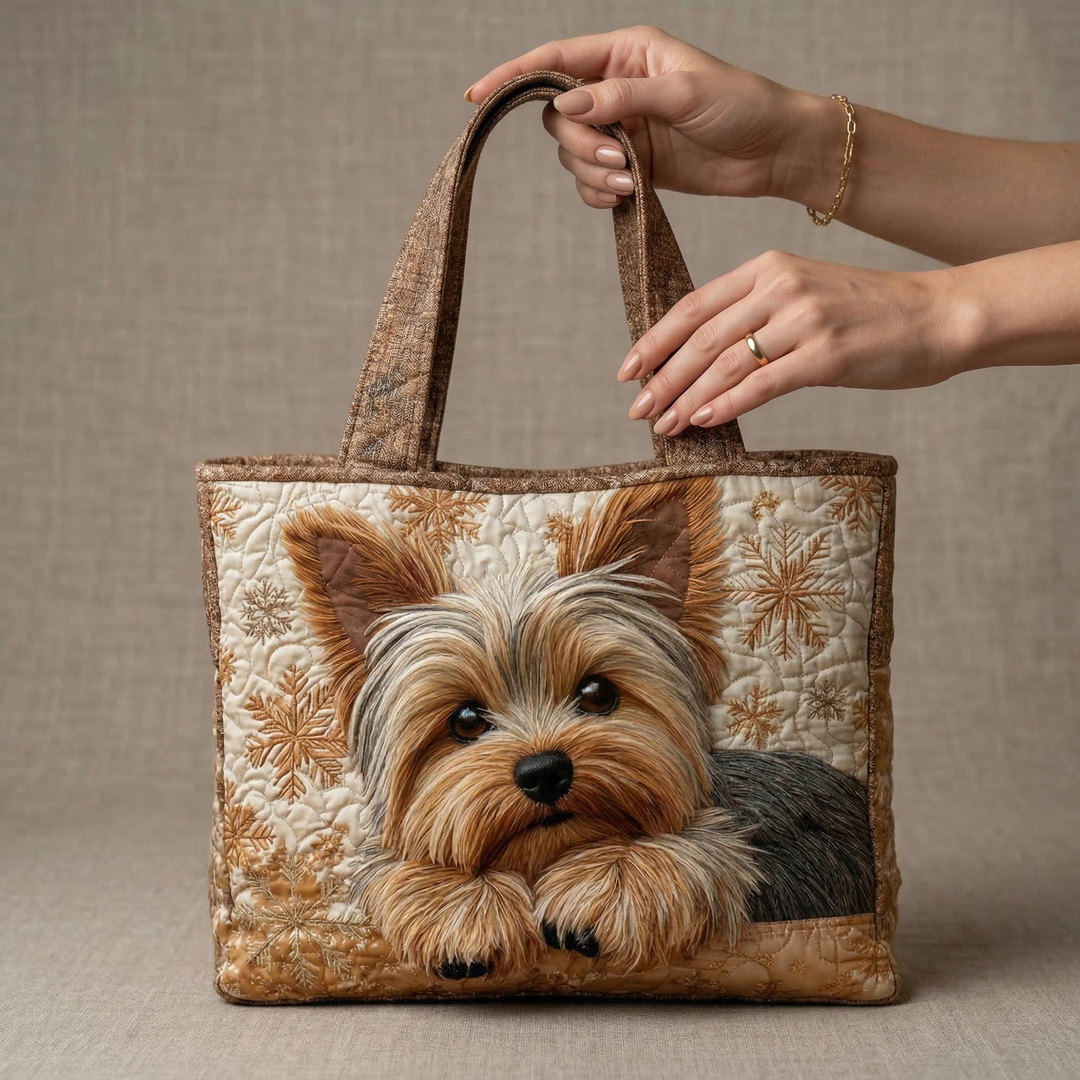 Charming Yorkshire Artisanal Quilted Tote Bag