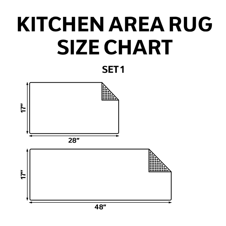Desert Path Kitchen Rug Set